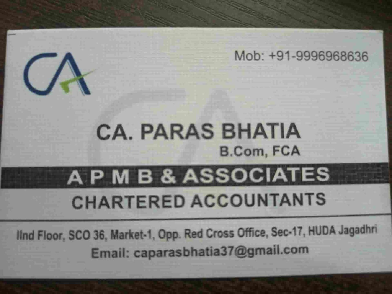 CA Paras Bhatia 