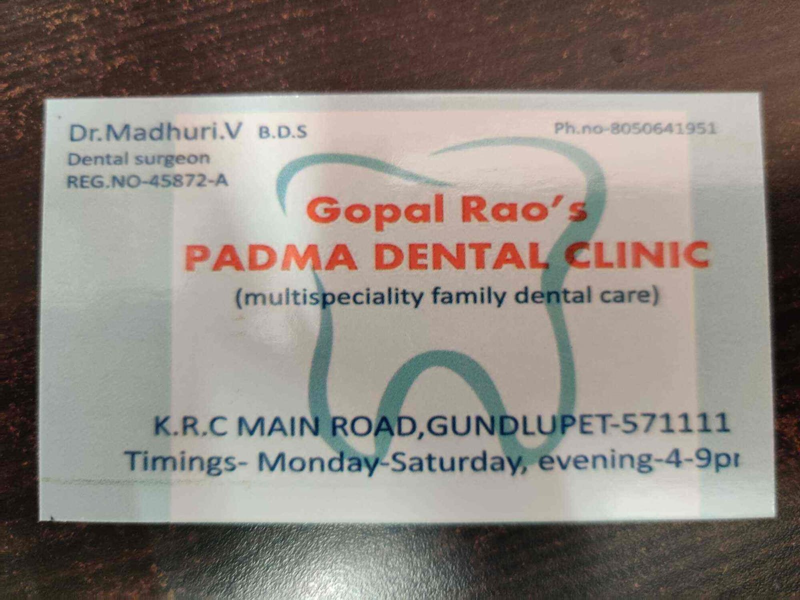 Gopal Raa's Padma Dental Clinic