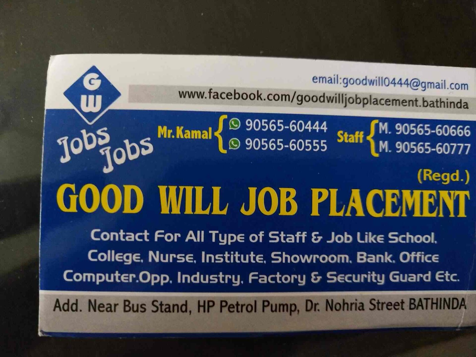 Good Will Job Placement