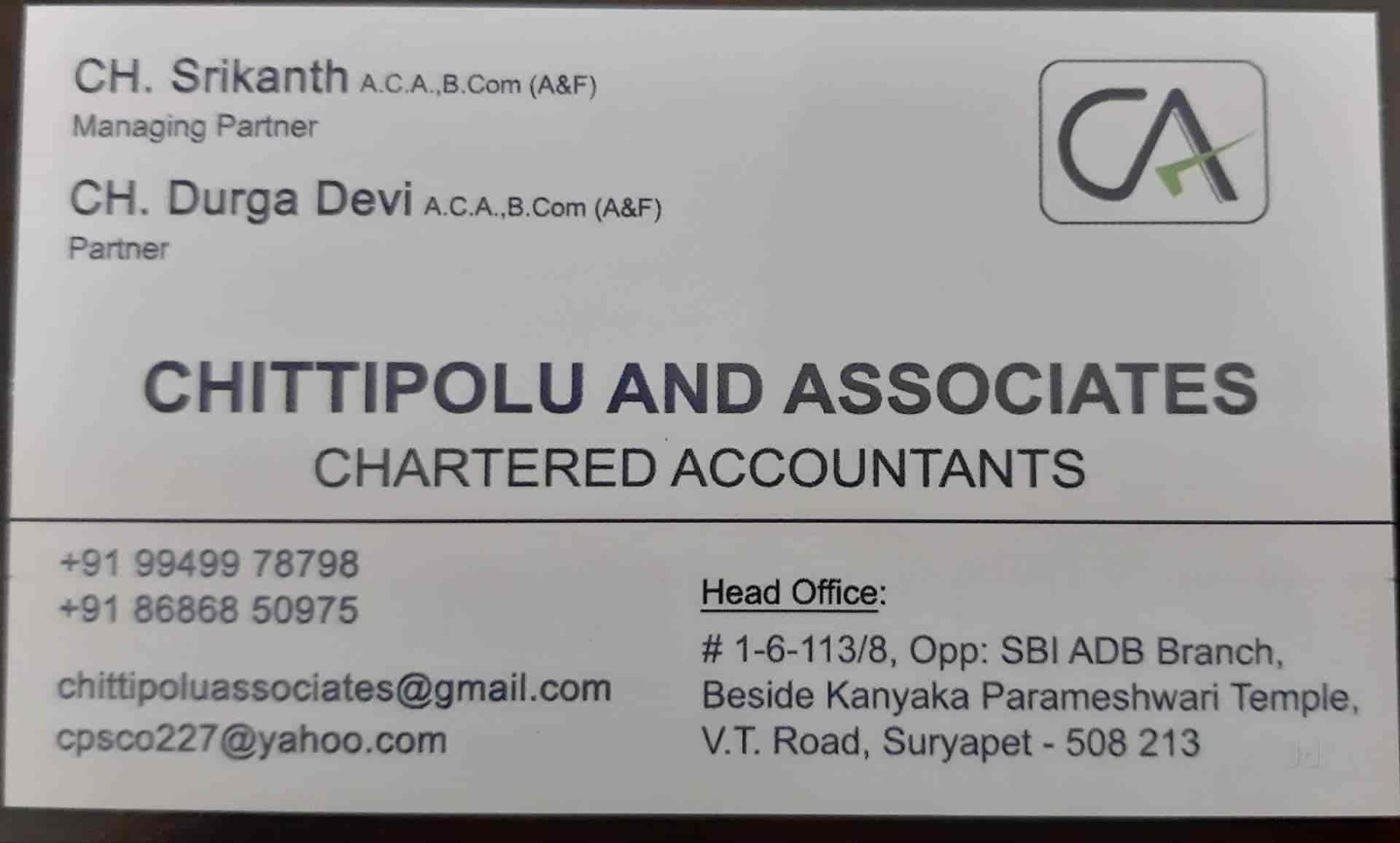 Chittipolu And Associates